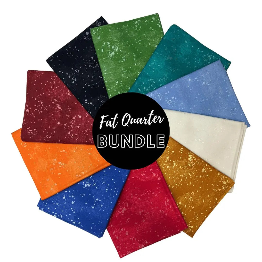 Tonal Thread Shimmer Tonals Cotton Fabric - Fat Quarter Set - Linda's Electric