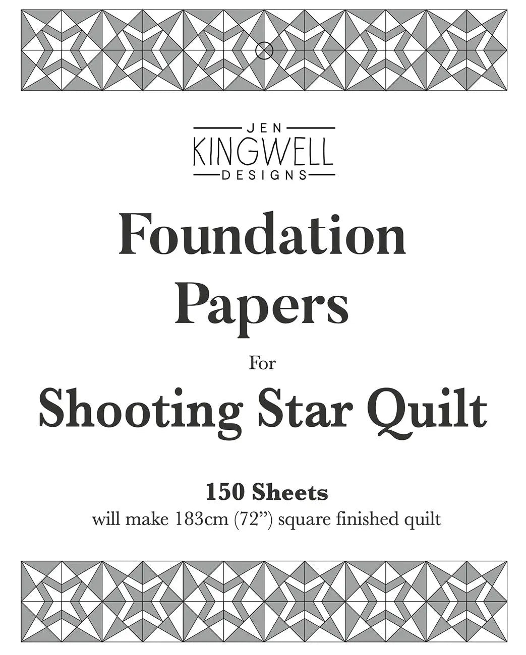 Shooting Star Quilt Foundation Papers - Linda's Electric Quilters
