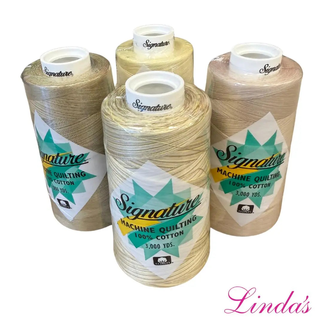 Signature Cotton Neutral 3K Cone Bundle - Set of 4 - Linda's Electric Quilters