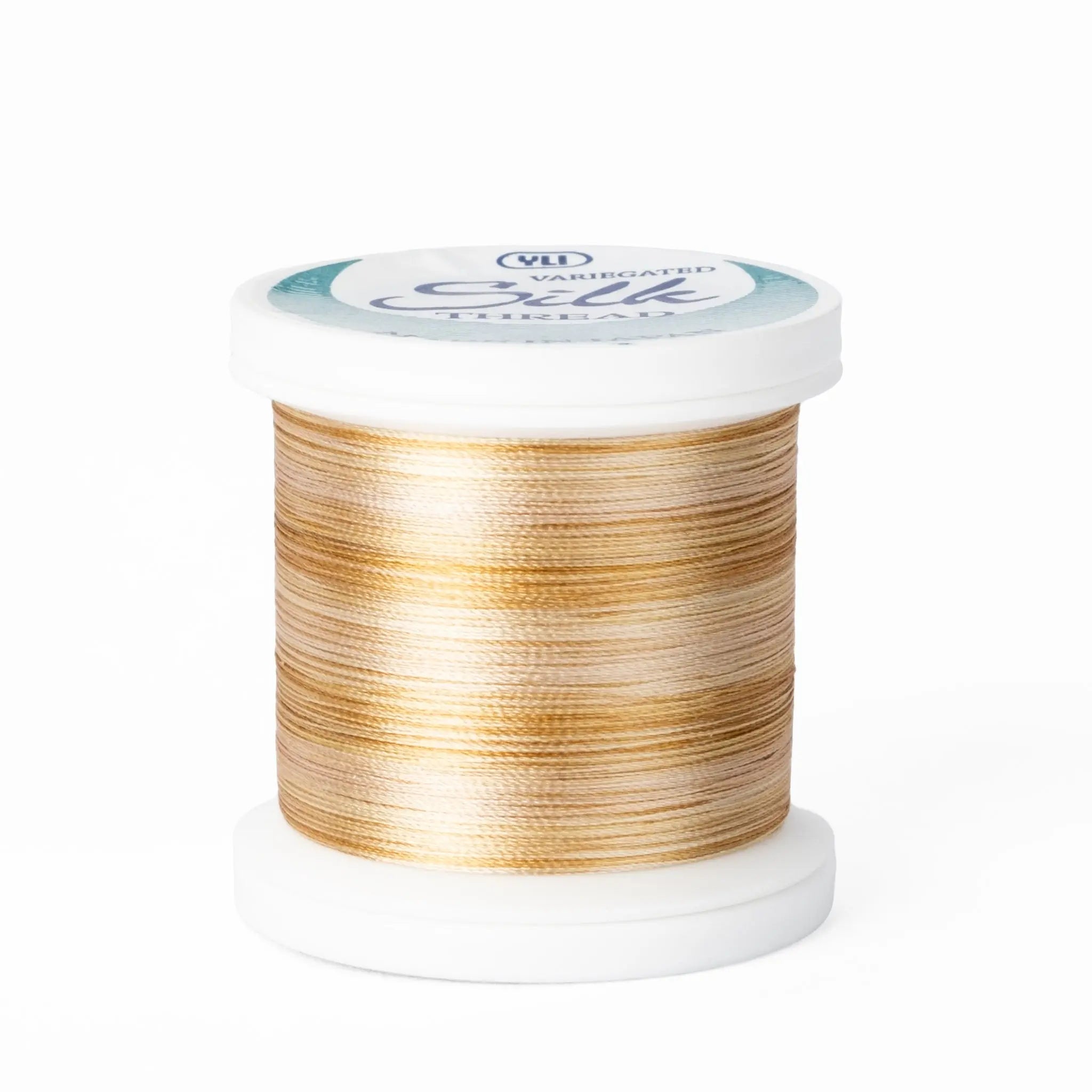 Silk #100 - 02V Variegated Gold Spool YLI Threads