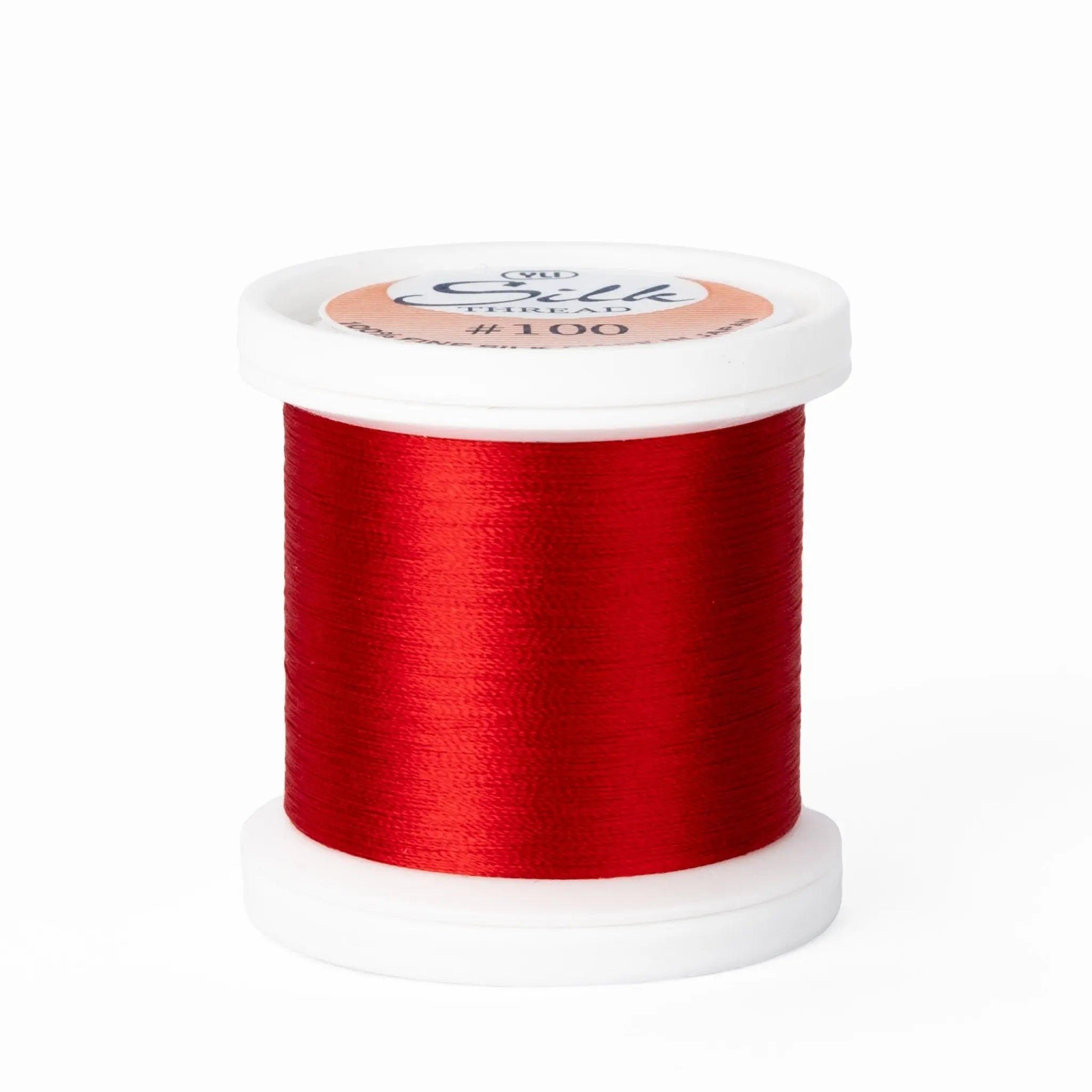 Silk #100 - 202 Bright Red Spool YLI Threads