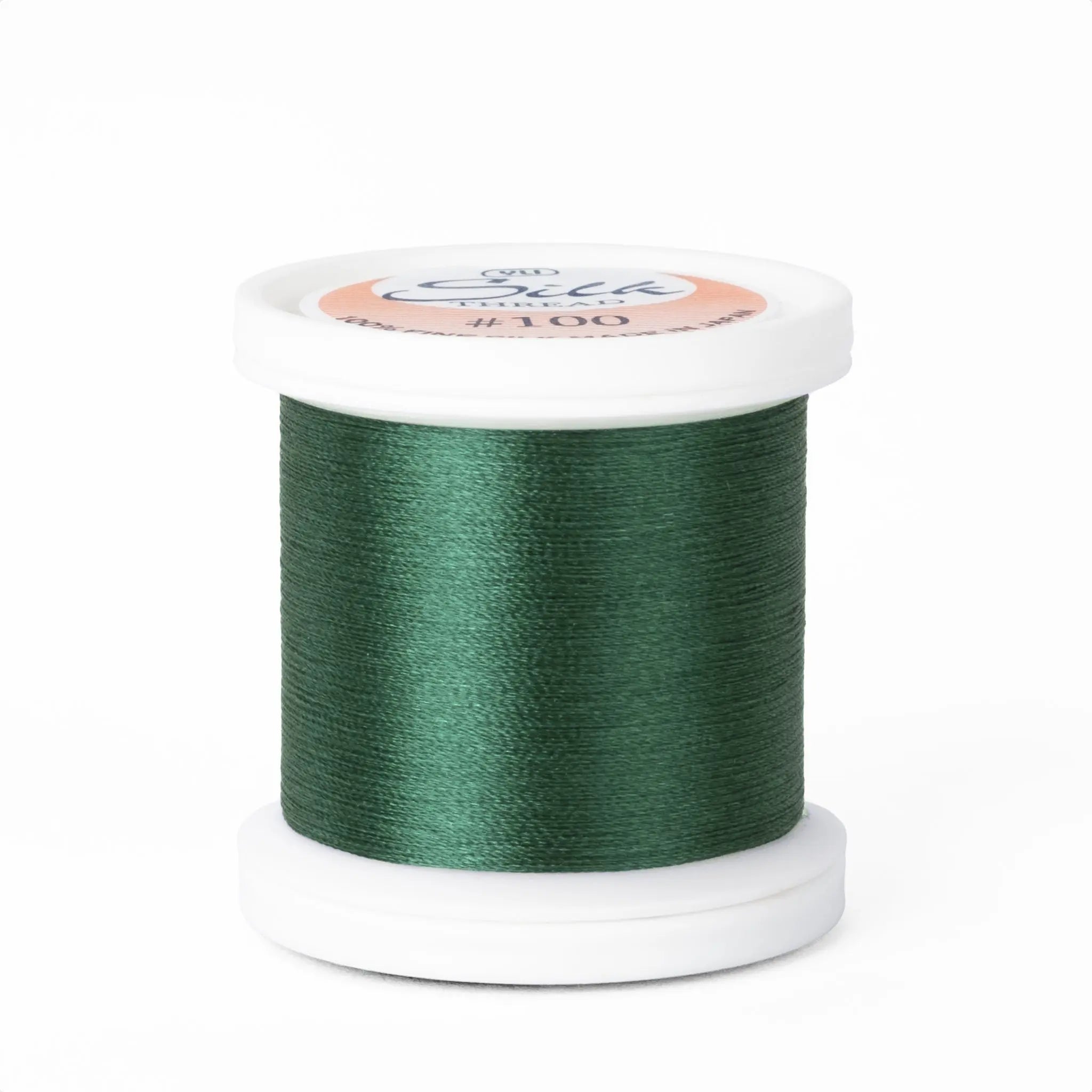 Silk #100 - 221 Forest Green Spool YLI Threads
