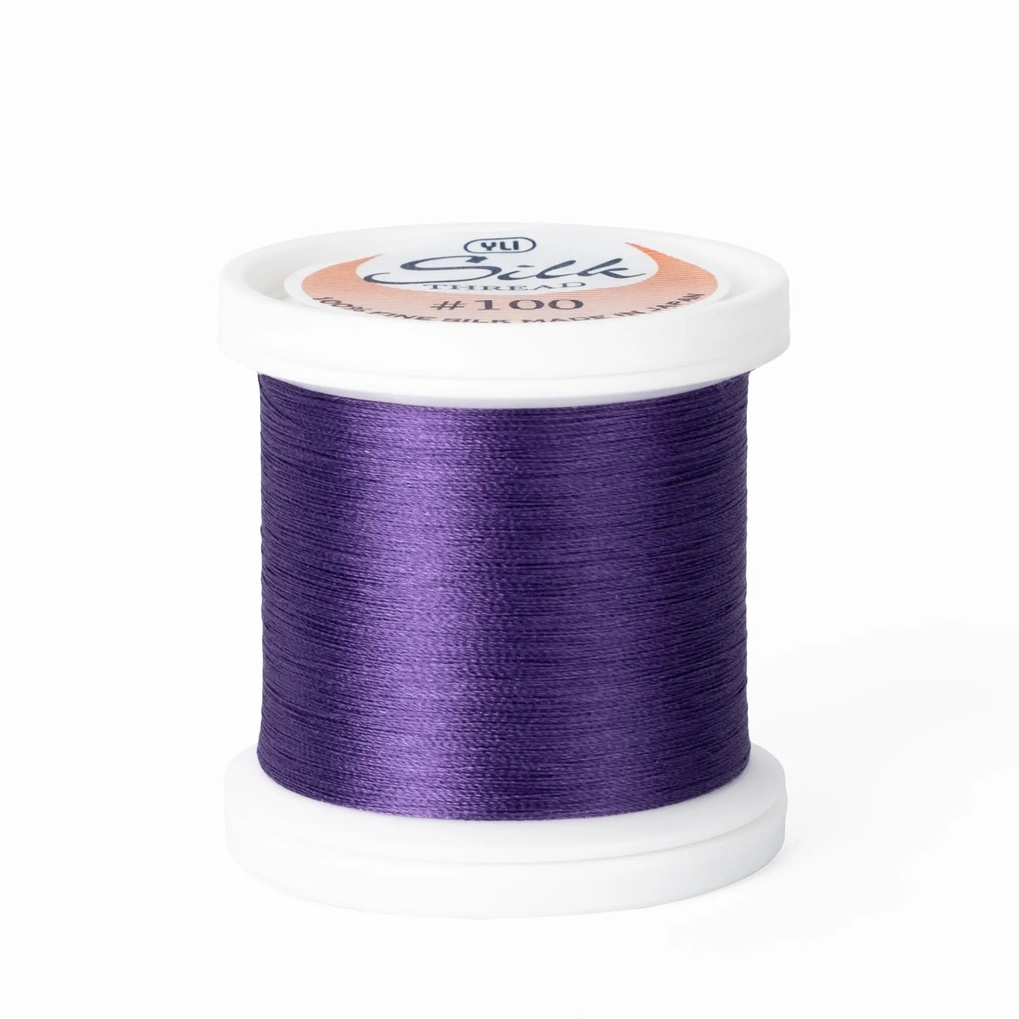 Silk #100 - 243 Purple Spool YLI Threads