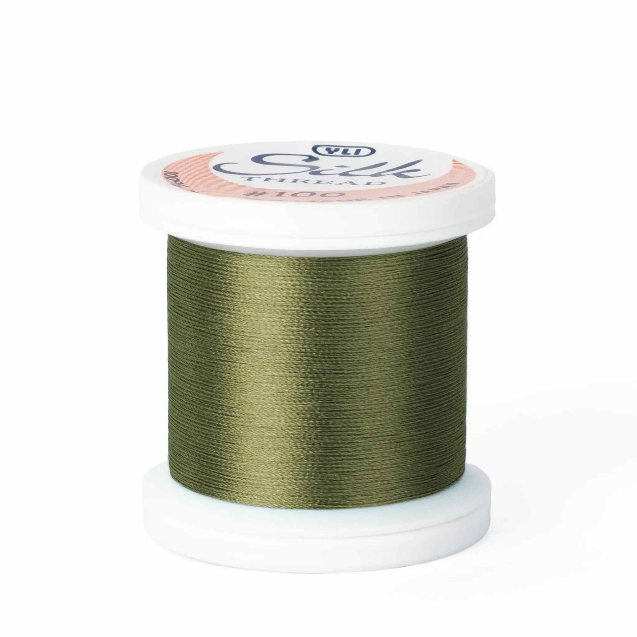 Silk #100 - 264 Dark Sage Spool YLI Threads
