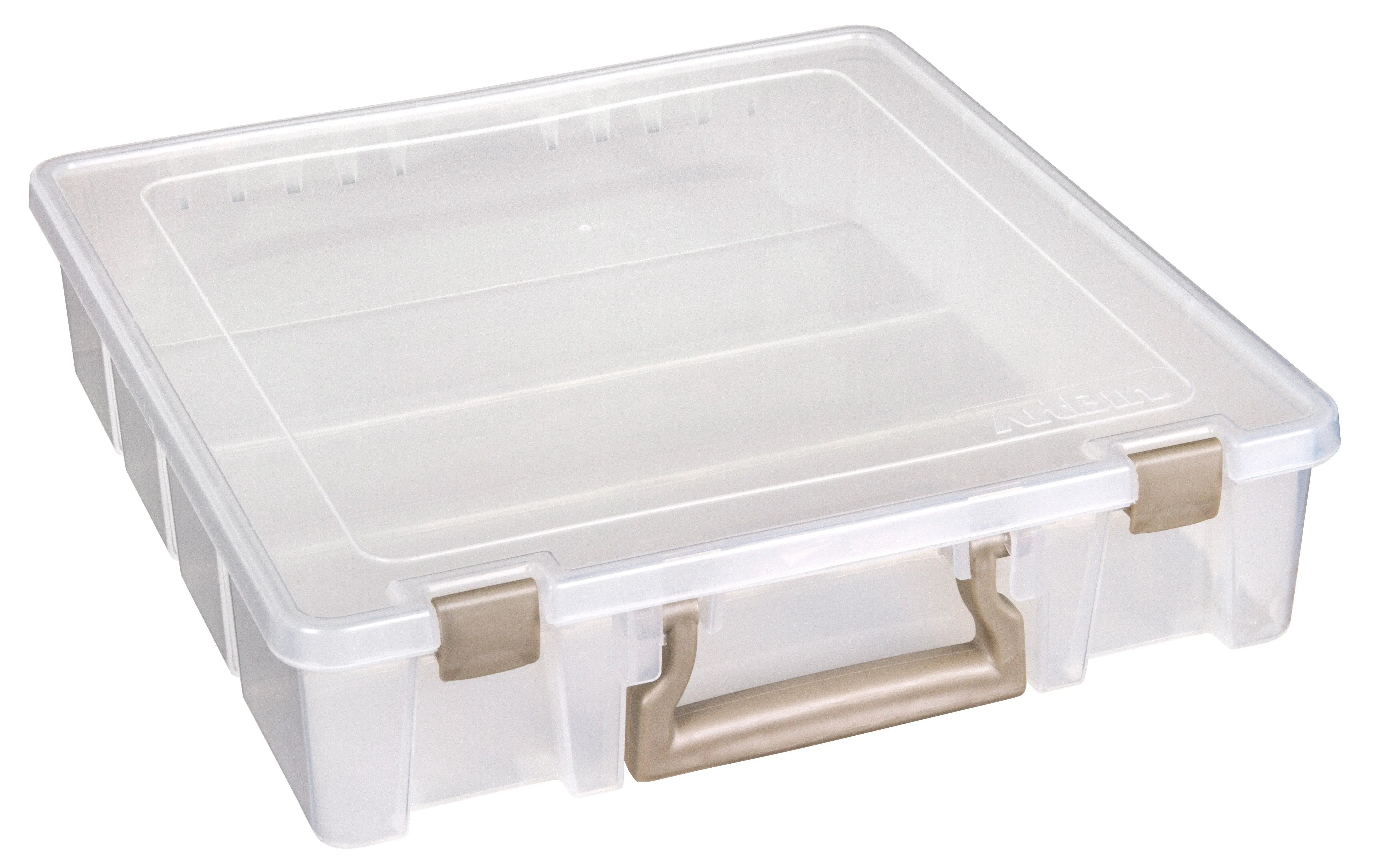 Single Compartment Super Satchel Box Clear - Linda's Electric Quilters