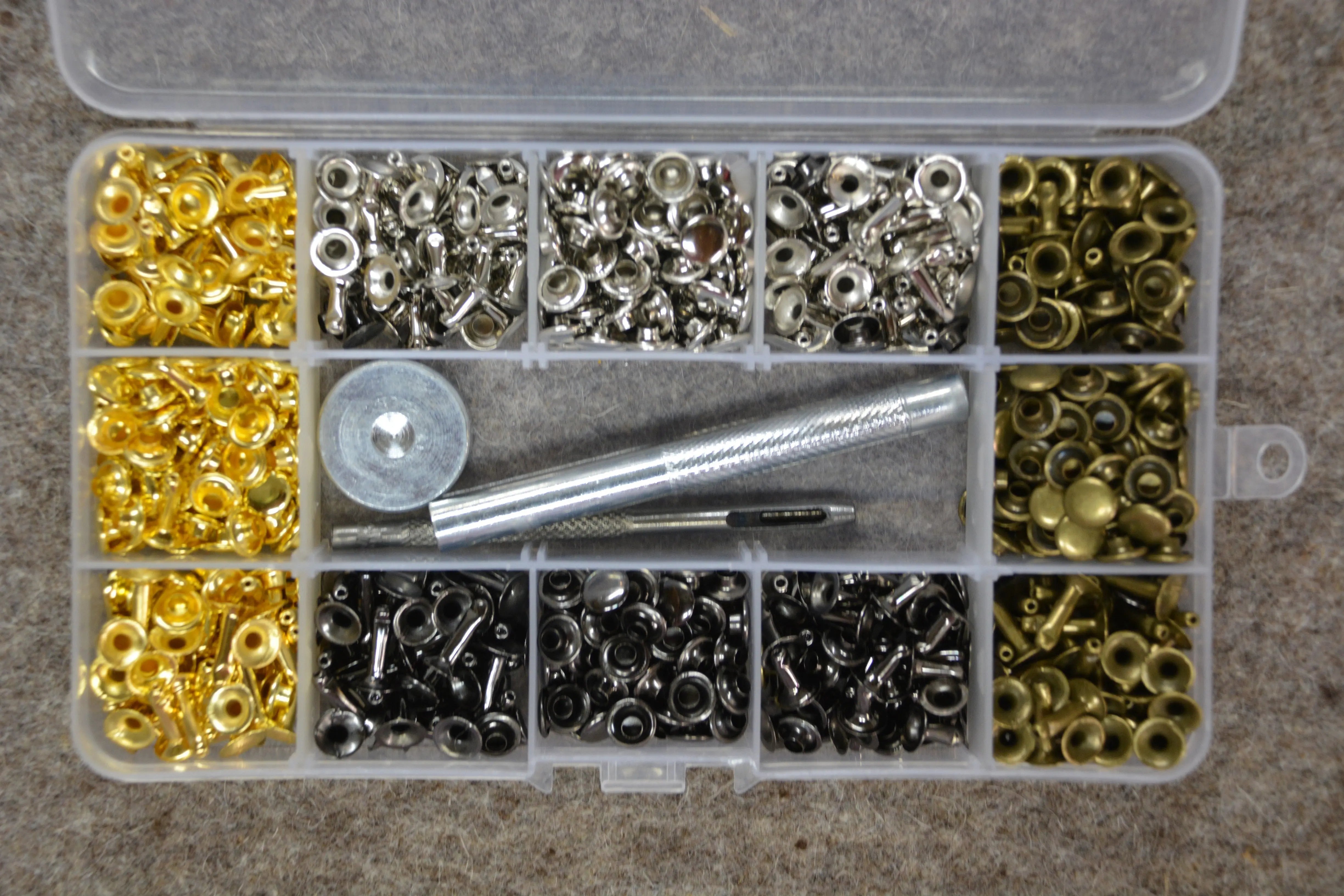 Single sided Rivet Starter Set - Linda's Electric Quilters