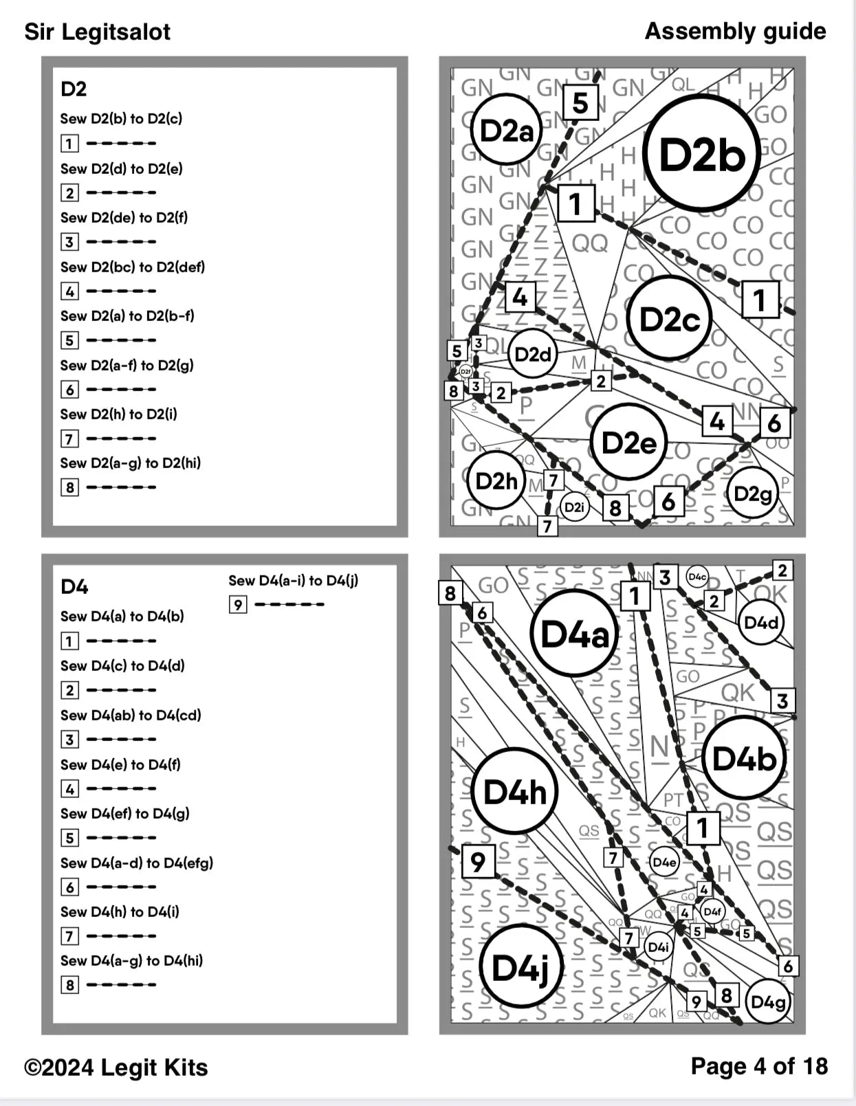 Sir Legitsalot Pattern Legit Kits