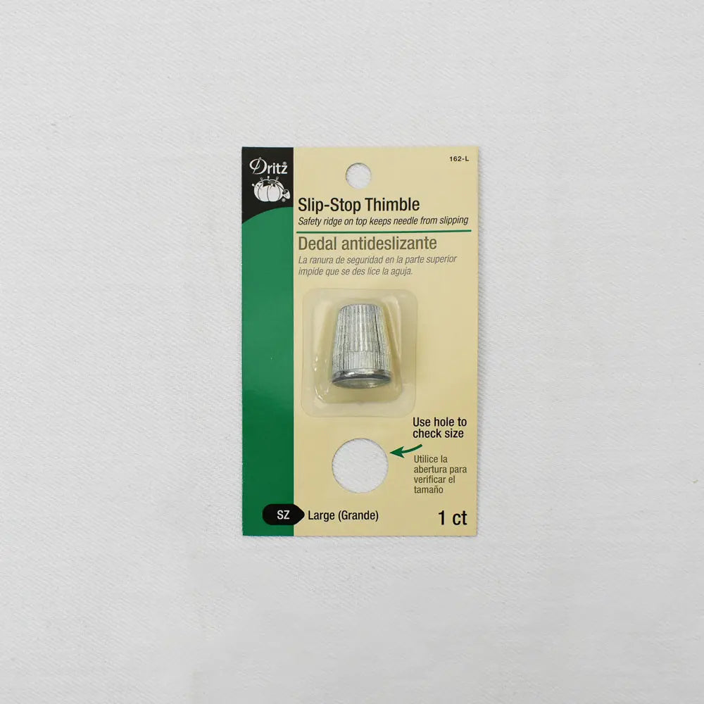 Slip-Stop Thimble - size Large - Dritz for Quilting and Sewing 1 piece Fabric Depot