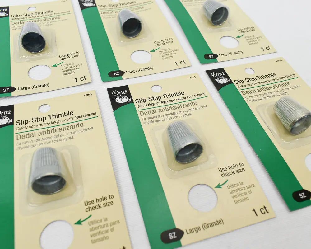 Slip-Stop Thimble - size Large - Dritz for Quilting and Sewing 1 piece Fabric Depot