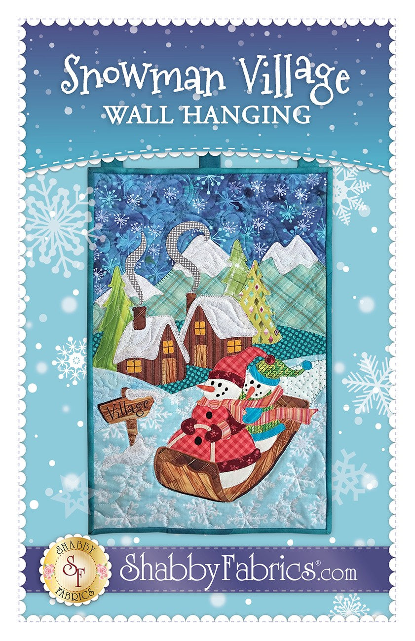 Snowman Village Wall Hanging - Linda's Electric Quilters