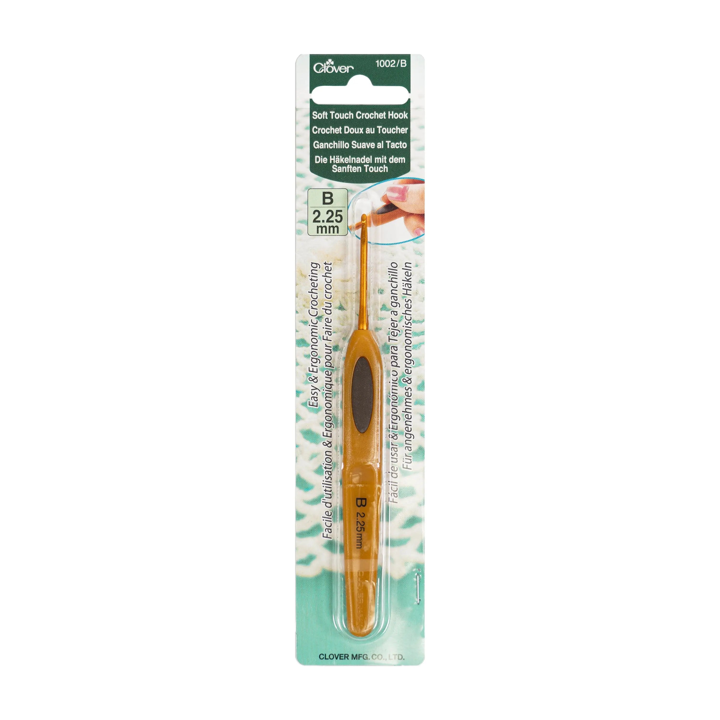Soft Touch Crochet Hook B (2.25mm) Clover Needlecraft, Inc.