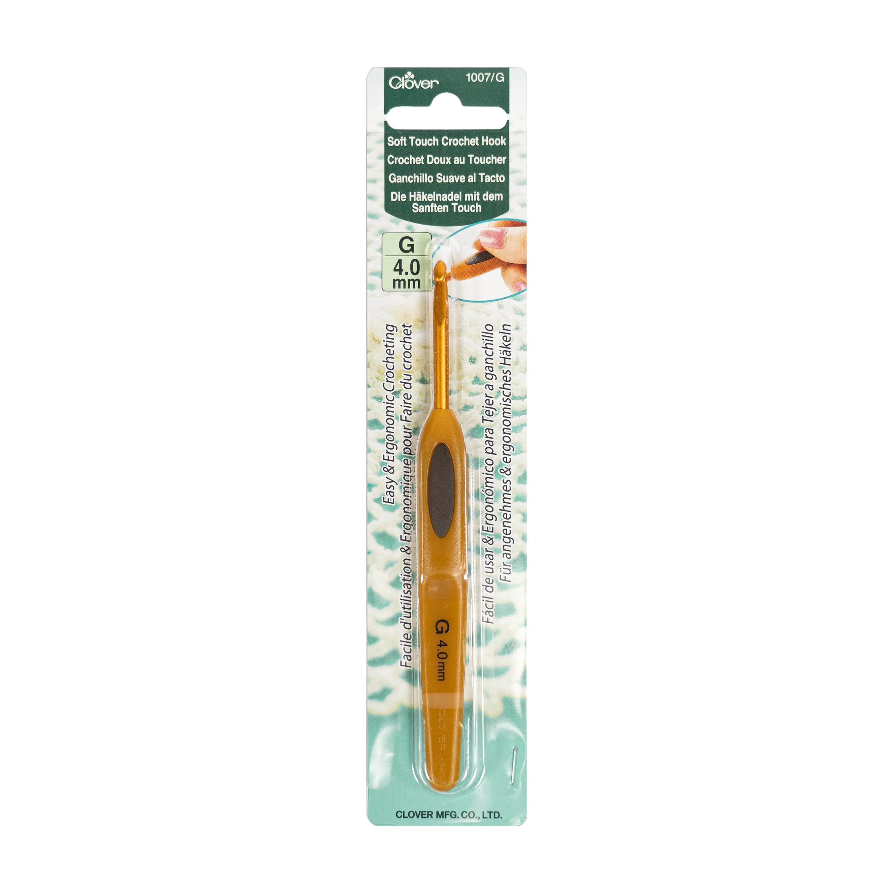 Soft Touch Crochet Hook G (4mm) Clover Needlecraft, Inc.