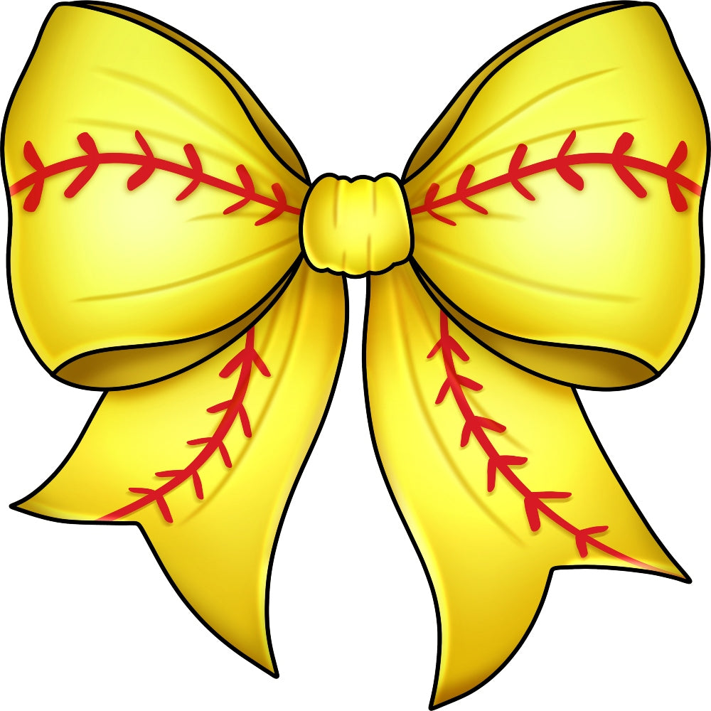 Softball Bow Fabric Panel - Linda's Electric Quilters