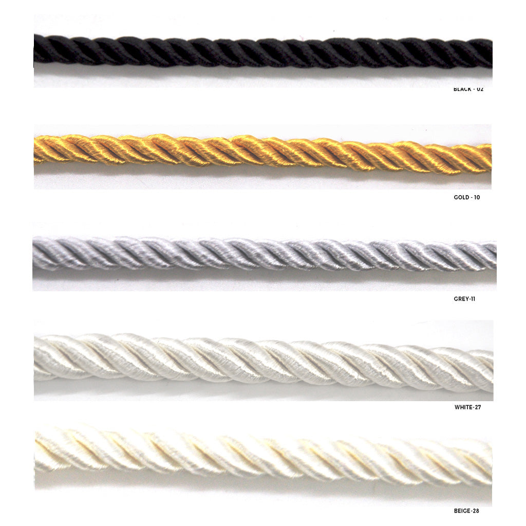 Softer Collection 3/16" Cord without Lip - 50 Yard Bolt - Multiple Colors BC-1015