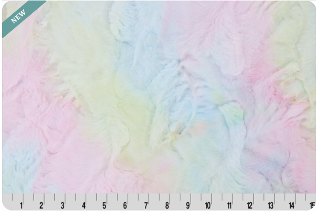 Shannon Fabrics Luxe Cuddle Sorbet minky fabric in Pastel