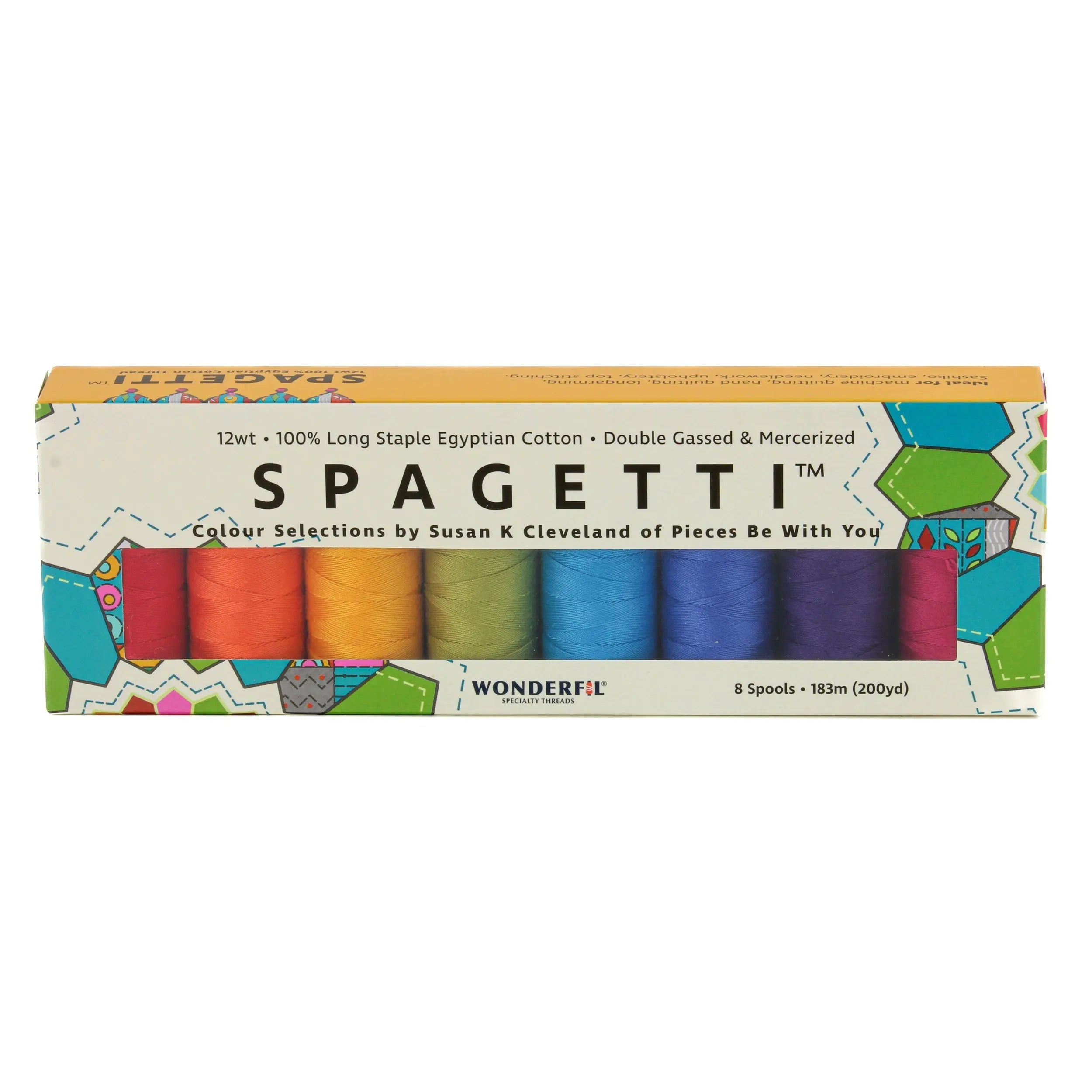 Spagetti™ Pack - 12wt Egyptian Cotton Thread WonderFil USA