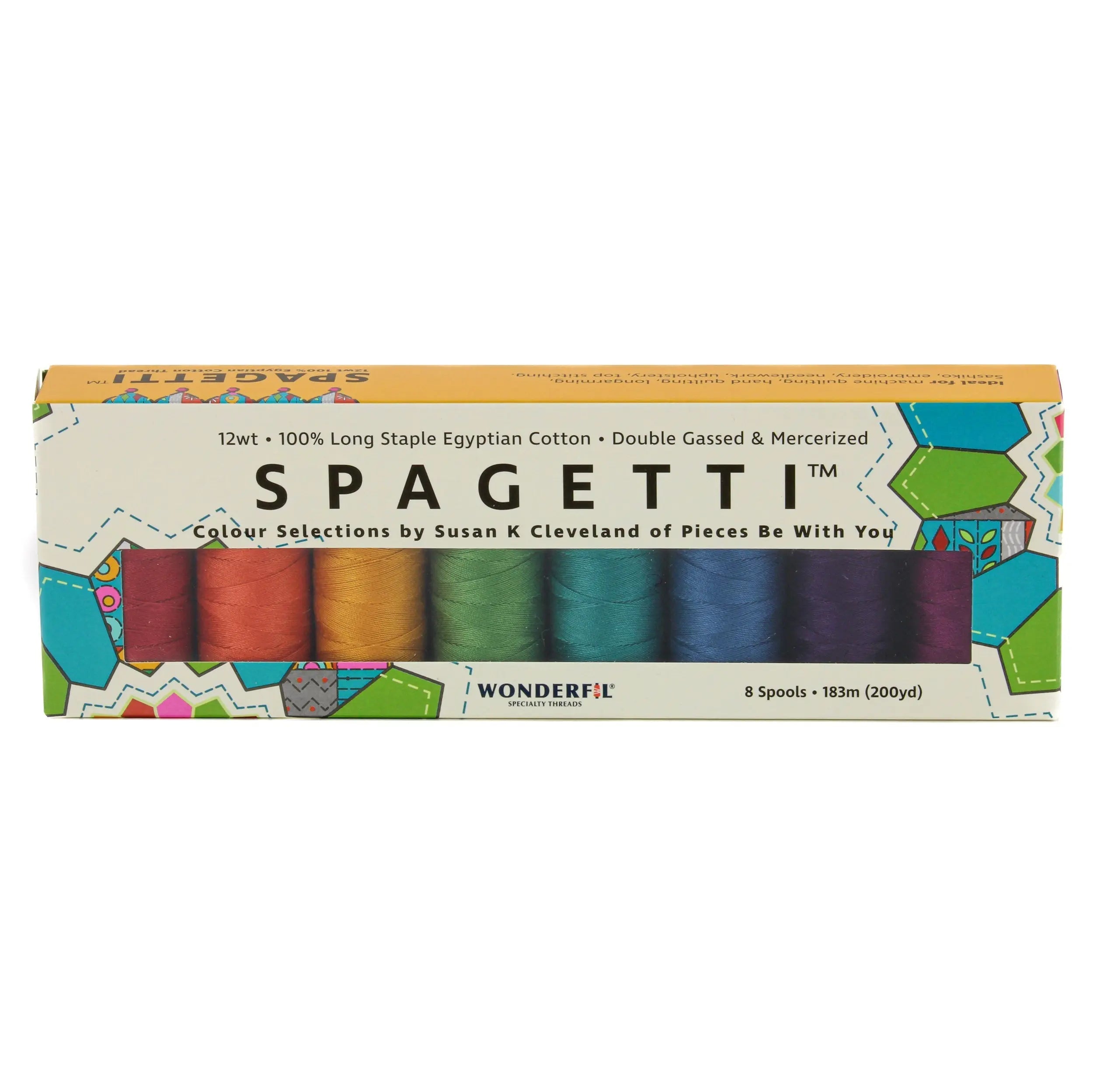 Spagetti™ Pack - 12wt Egyptian Cotton Thread WonderFil USA