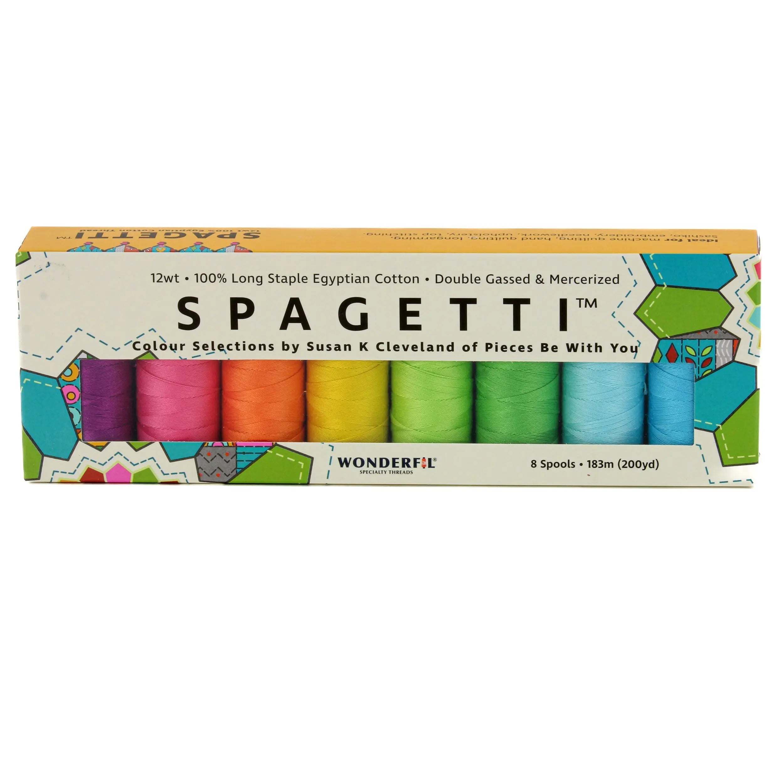 Spagetti™ Pack - 12wt Egyptian Cotton Thread WonderFil USA