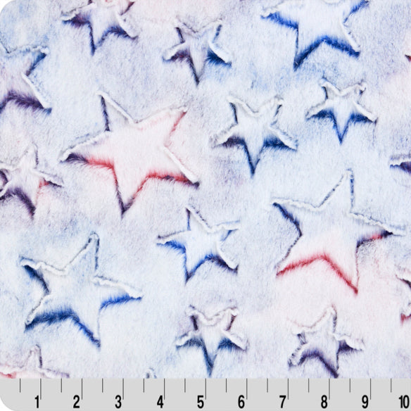 Spangled Luxe Cuddle Prism Stars 58/60" Fabric Per Yard