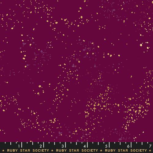 Speckled Metallic Purple Velvet Cotton 43 44 inch Fabric Moda Fabrics