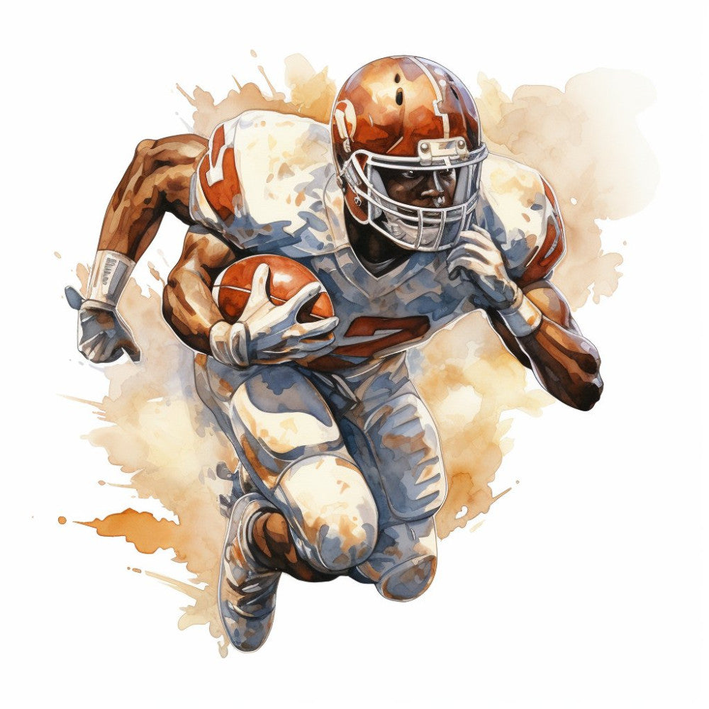 Splash Football Fabric Panel 6