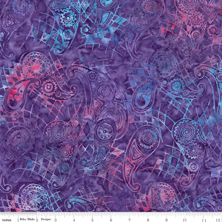 Splatter Batiks - Mountain's Majesty 44"/45" Fabric Per Yard