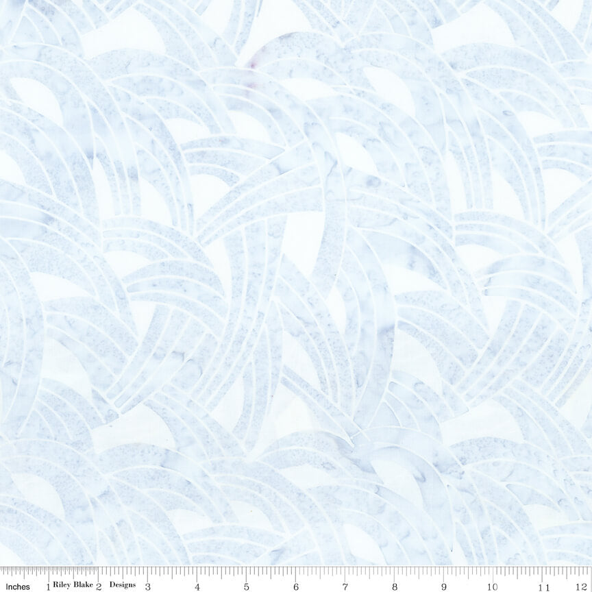 Splatter Batiks Pearl River hand-dyed batik quilting fabric by Riley Blake Designs, silvery blue cotton batik, sold by the yard