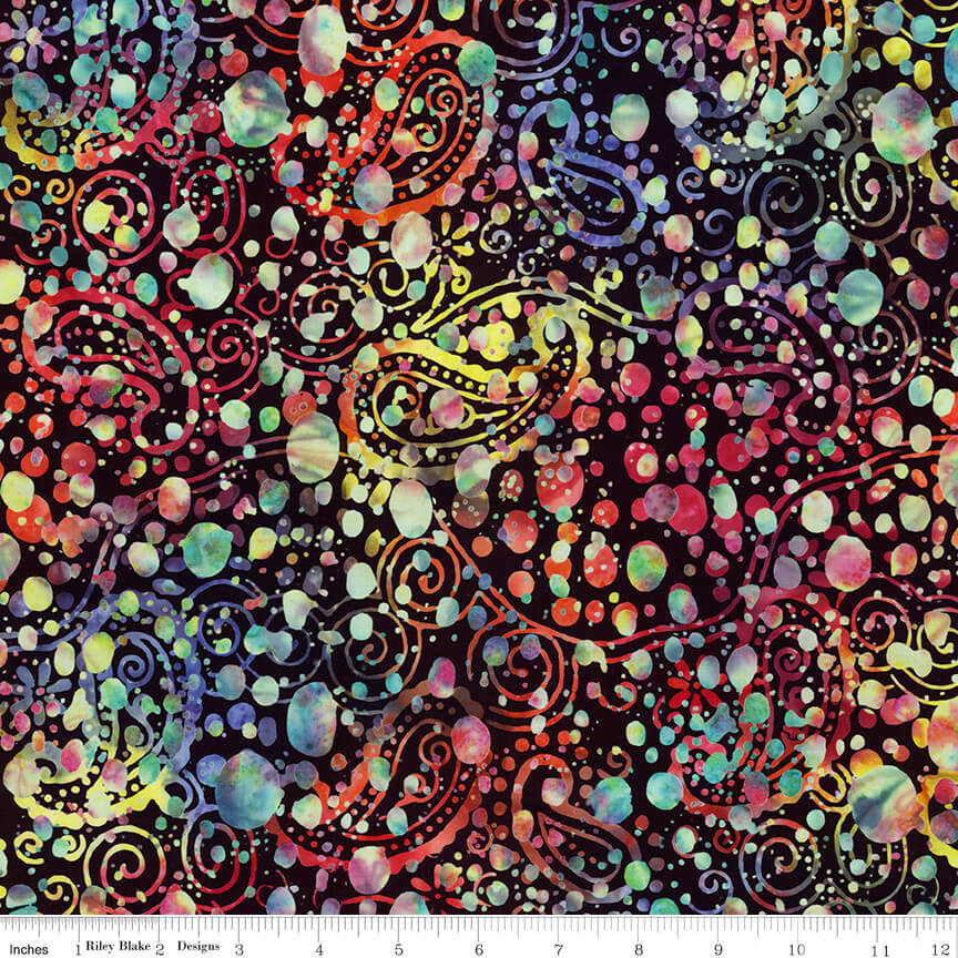 Riley Blake Splatter Batiks tie dye hand-dyed batik cotton by the yard