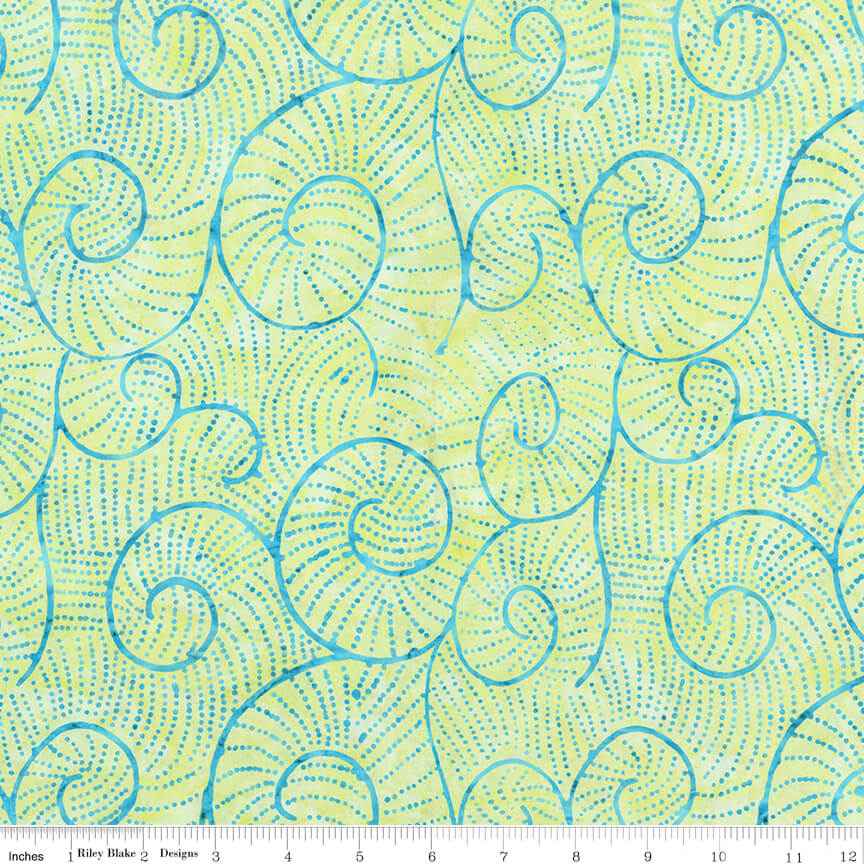 Splatter Batiks Winter Mint hand-dyed batik quilting fabric by Riley Blake Designs, mint splatter cotton batik, sold by the yard