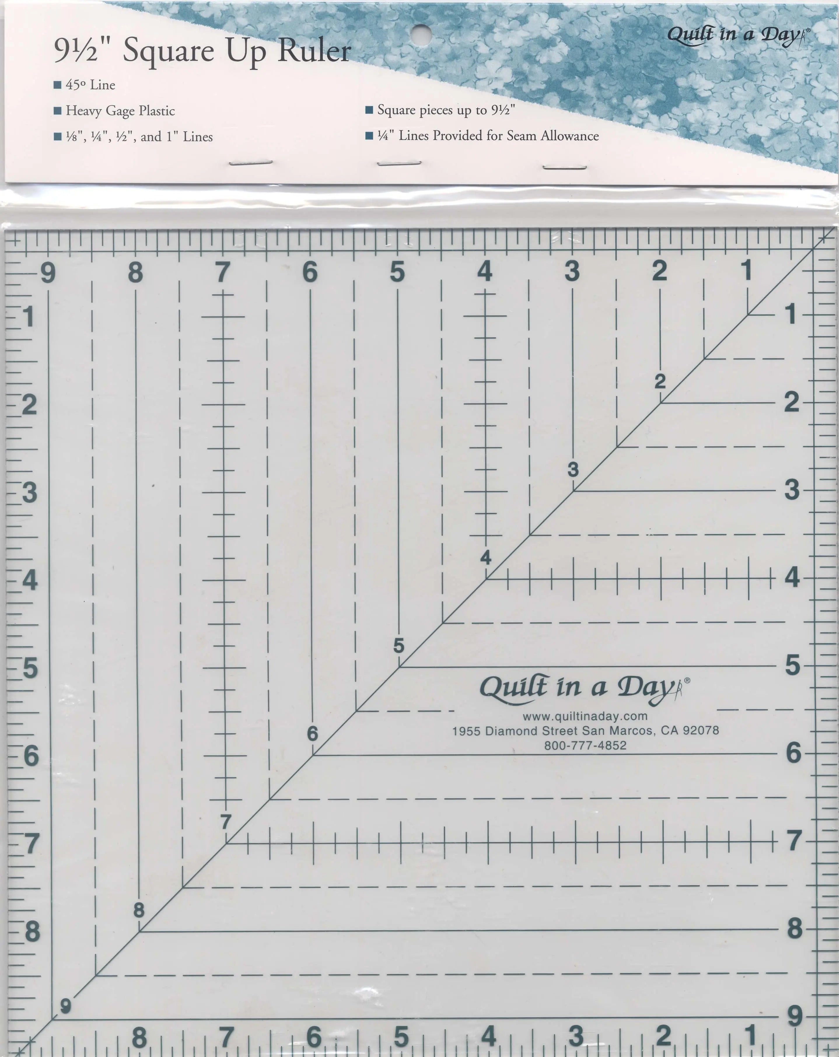 Square Up Ruler 9 1/2in - Linda's Electric Quilters