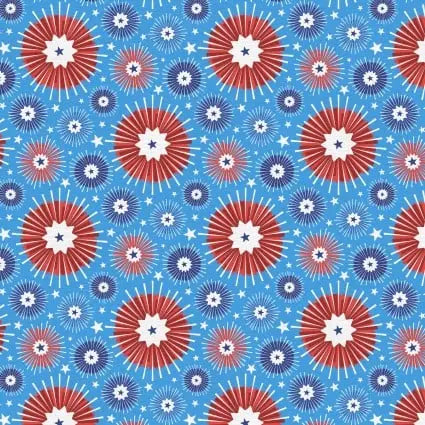 Star Spangled Summer Patriotic Party 43"/44" Fabric Per Yard PBS Fabrics