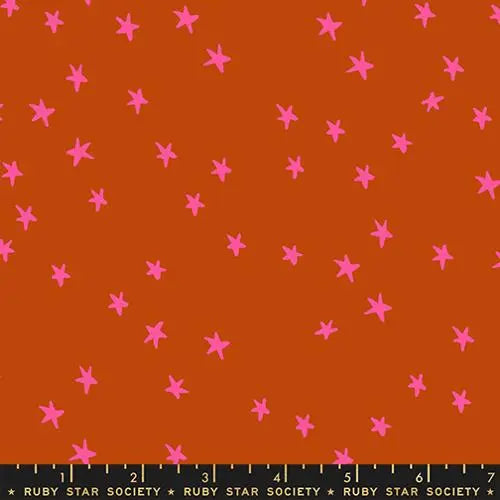 Starry New Cayenne 43"/44" Fabric Per Yard Moda Fabrics & Supplies