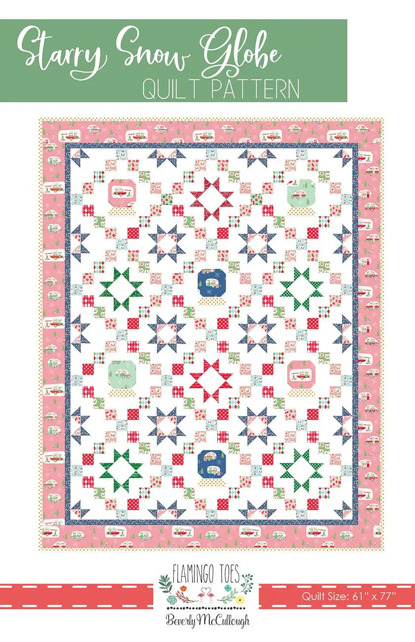 Starry Snowglobe Quilt Pattern Checker Distributor