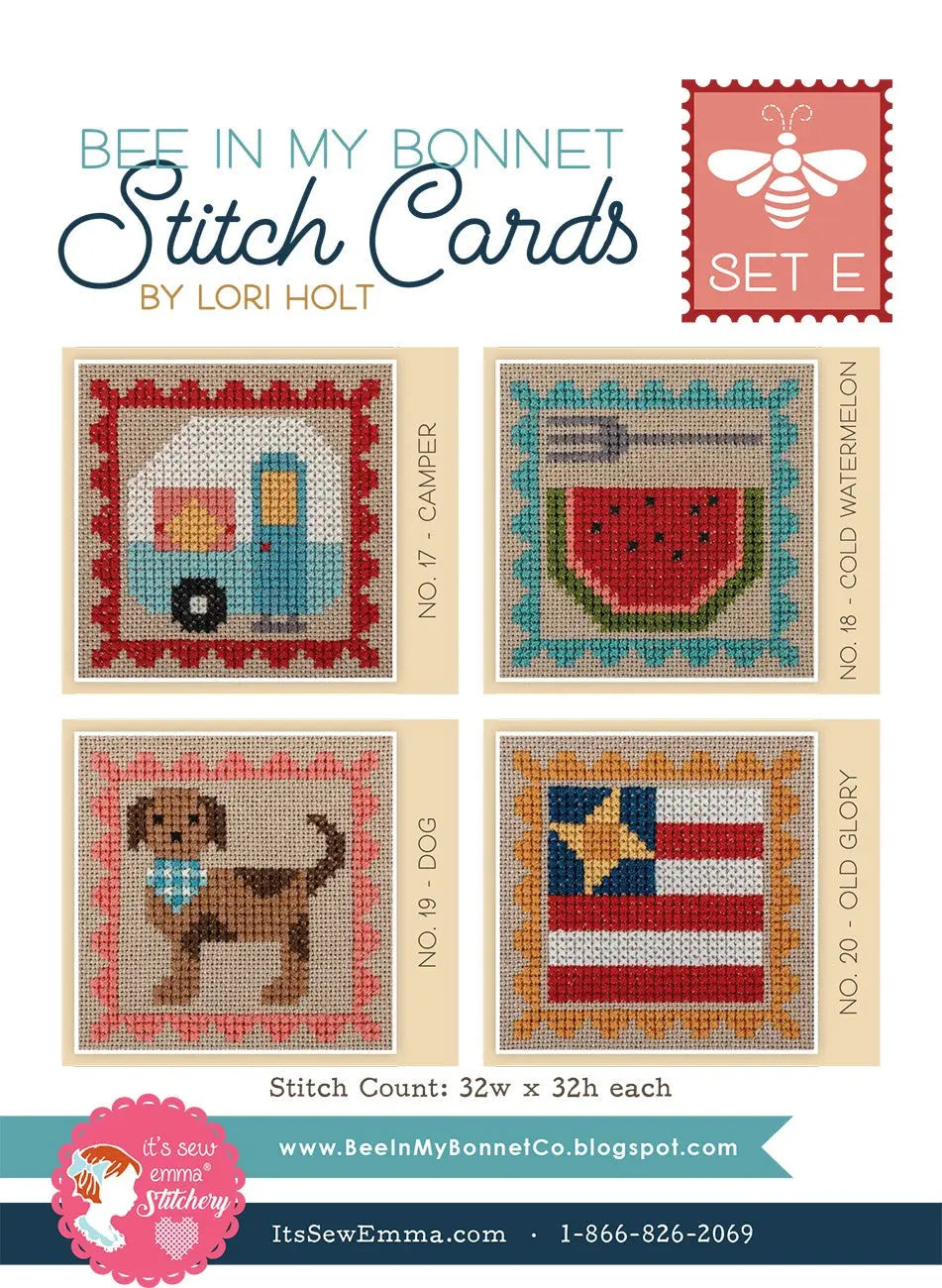 Stitch Cards Set E - Linda's Electric Quilters