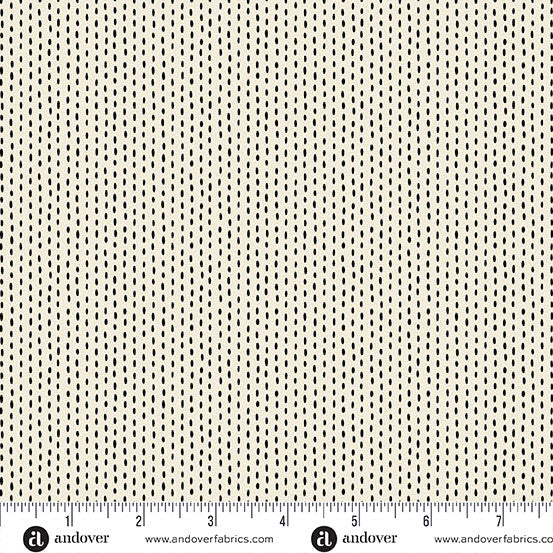 Stitch Line Cream Nightfall 44 45 inch Cotton Fabric Andover Fabrics