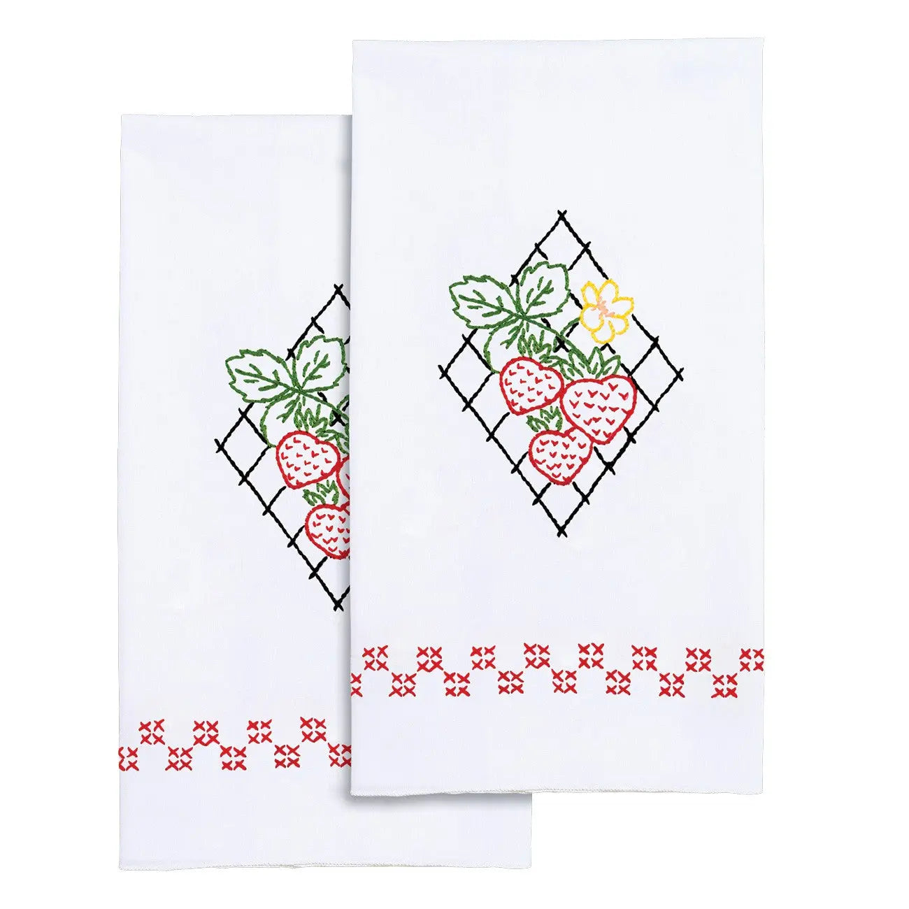 Strawberries Decorative Hand Towels Checker Distributor