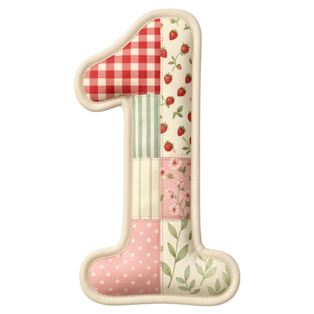 Strawberry Patchwork Fabric Panel 22