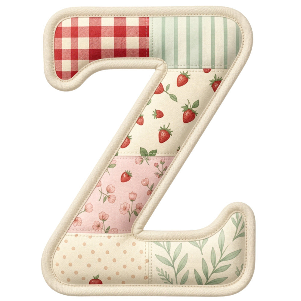 Strawberry Patchwork Fabric Panel 27