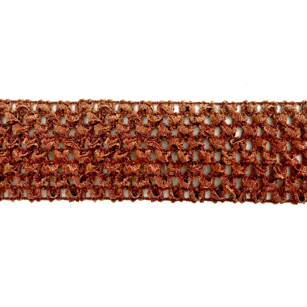 Stretch Crochet Trim 2” Wide x 5 Yards – Elastic Headband Lace Trim for Sewing, Crafts, DIY Hair Accessories