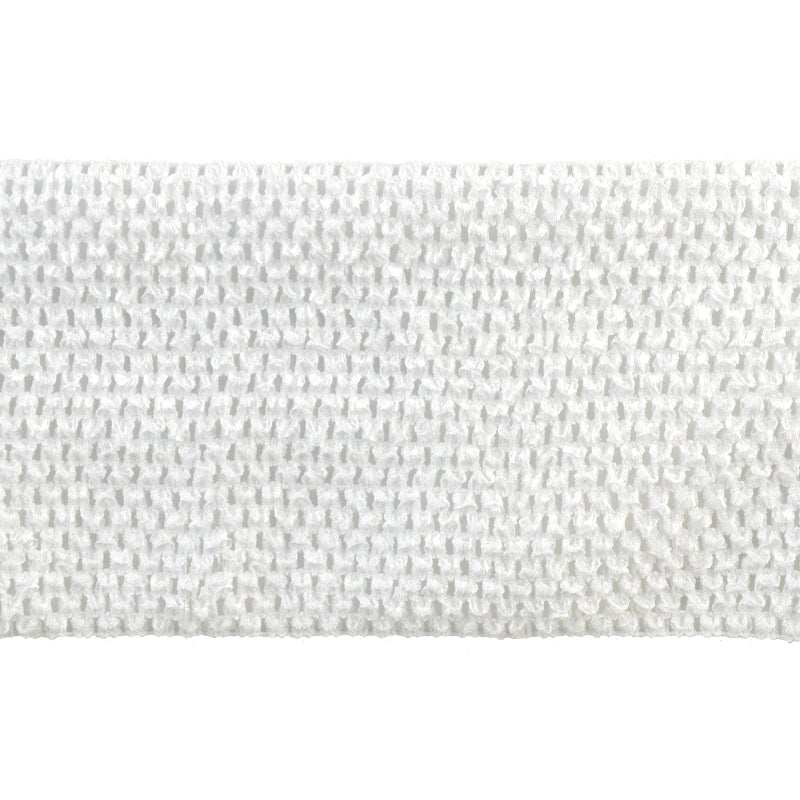 Stretch Crochet Trim 6” Wide x 5 Yards – Elastic Crochet Fabric for Sewing, Crafts, DIY Apparel
