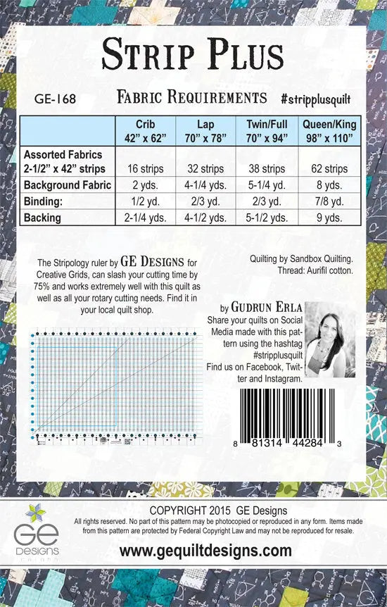 Strip Plus Pattern 168 GE Designs