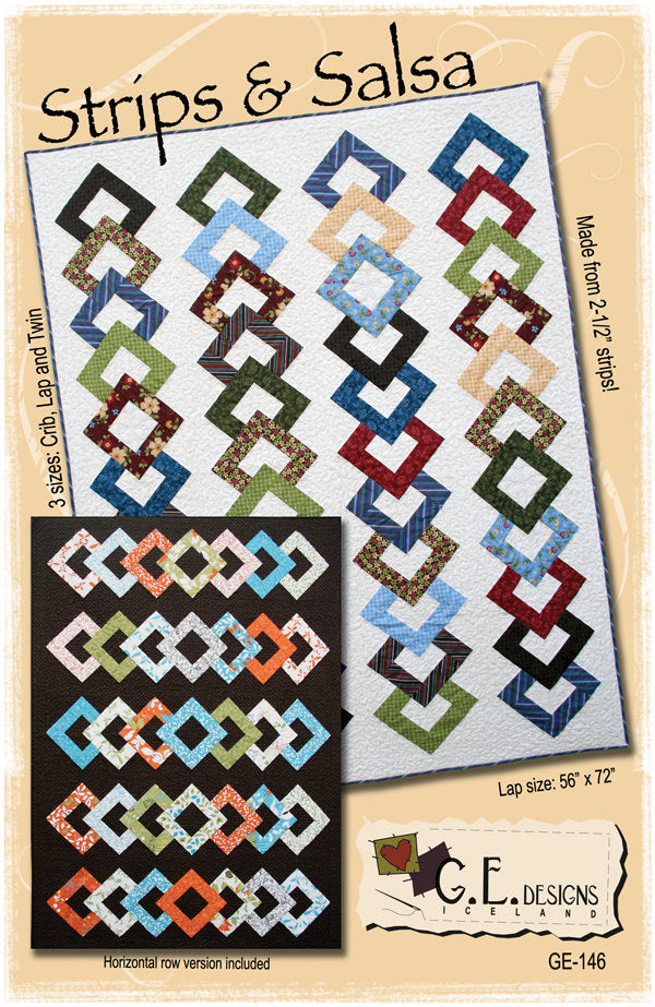 Strips & Salsa Quilt Pattern 146