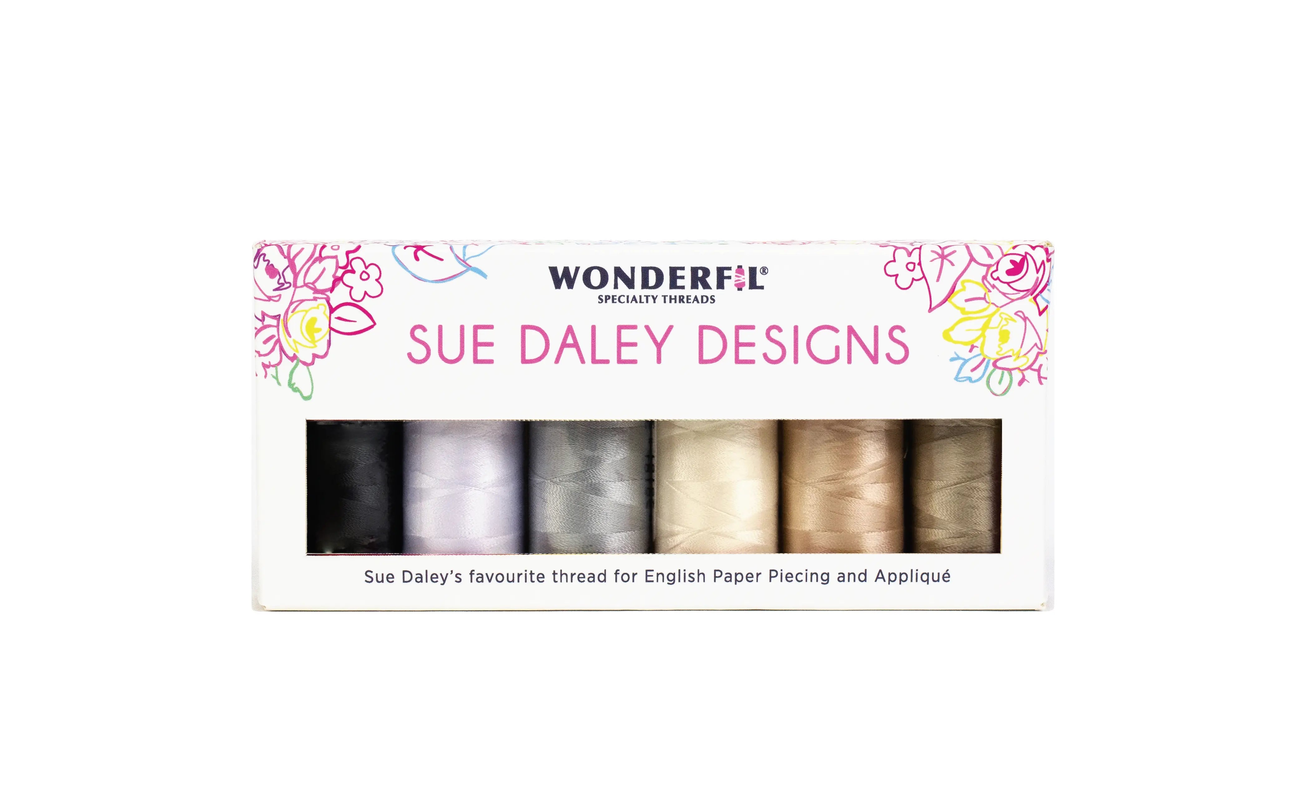 Sue Daley Brights & Neutral Thread Pack WonderFil USA
