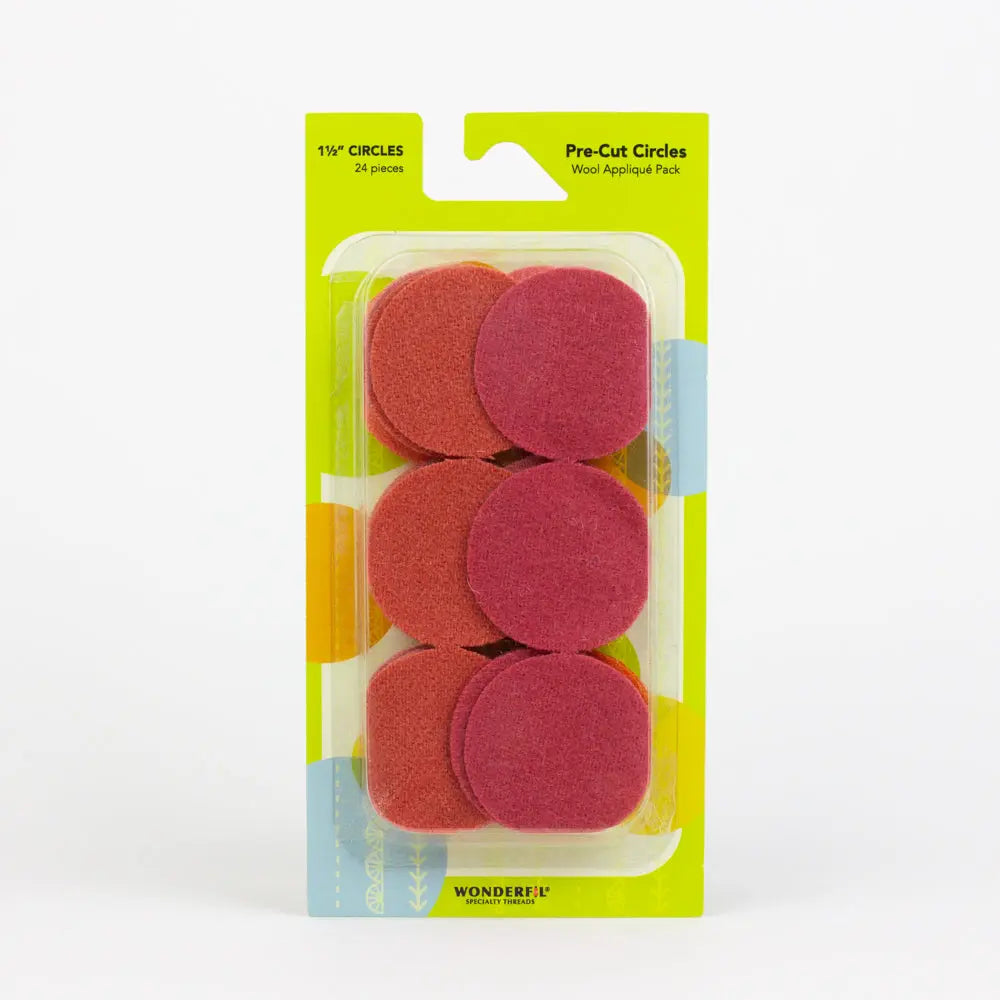 Sue Spargo Pre-cut Wool Circle Applique WonderFil USA