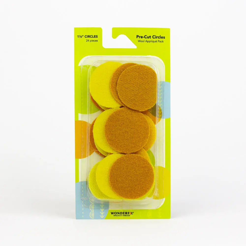 Sue Spargo Pre-cut Wool Circle Applique WonderFil USA