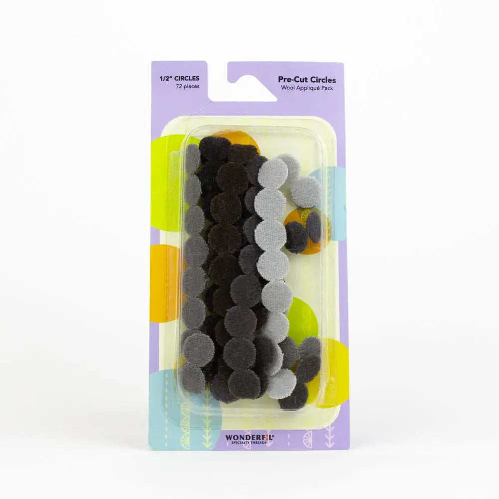 Sue Spargo Pre-cut Wool Circle Applique WonderFil USA