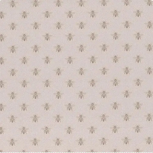 Summer House - Bee - Grey 44" / 45" Fabric Per Yard The Fabric Company