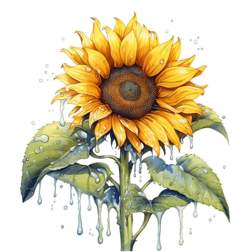 Summer Sunflowers Fabric Panel 18 QuiltingFabricPanels
