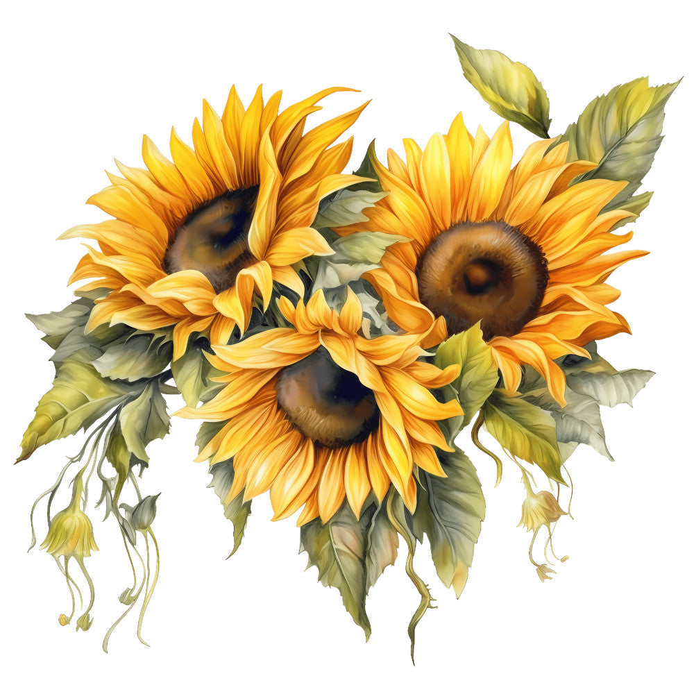 Summer Sunflowers Fabric Panel 4 QuiltingFabricPanels