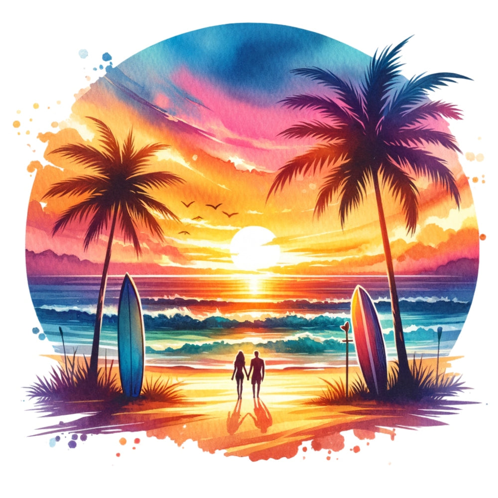 Summer at the Beach Fabric Panel 11
